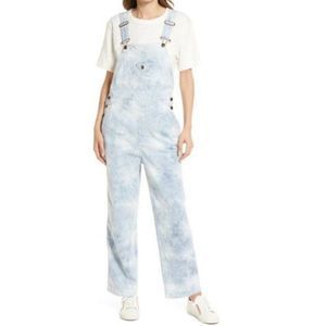Faherty Organic Cotton Mechanic Stripe Denim Overall NWT Size XL